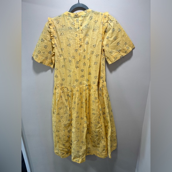 Free People Yellow Floral Midi Dress - Picture 3 of 5